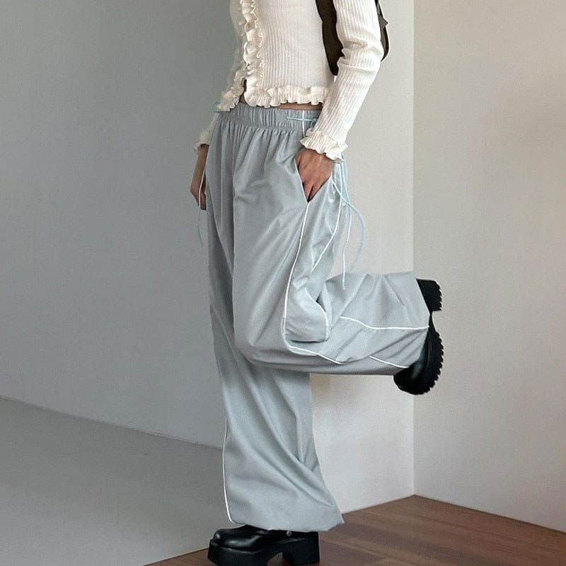 BAGGY PANT "AESTH" - Shyrz - streetwear - y2k - casual - vanilla 