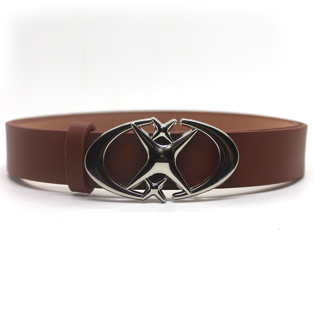 CEINTURE "CIRCLE STAR" - Shyrz - streetwear - y2k - casual - vanilla 