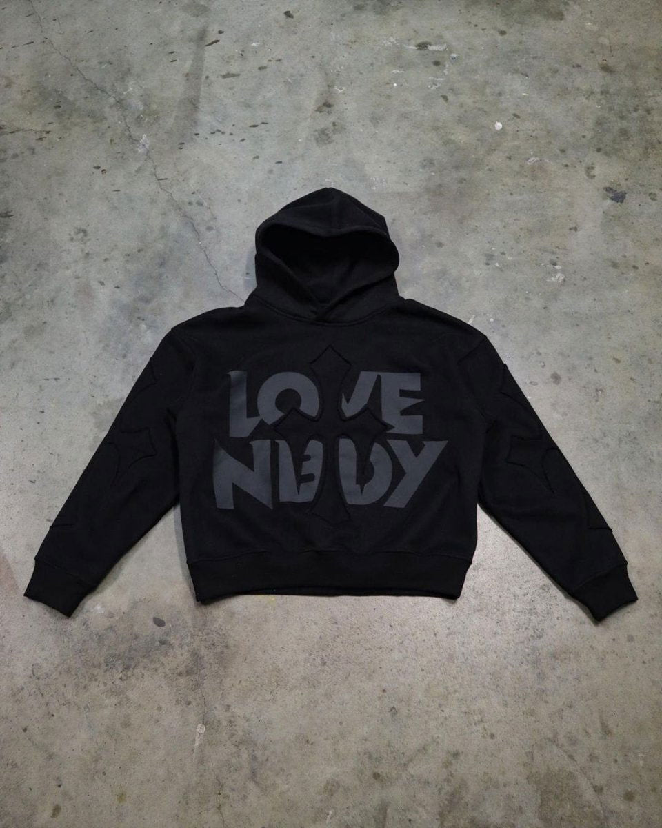 HOODIE "LOVENBDY" - Shyrz - streetwear - y2k - casual - vanilla 