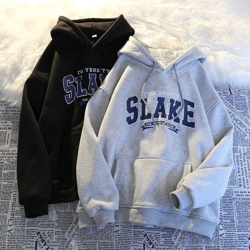 HOODIE "SLAKE" - Shyrz - streetwear - y2k - casual - vanilla 