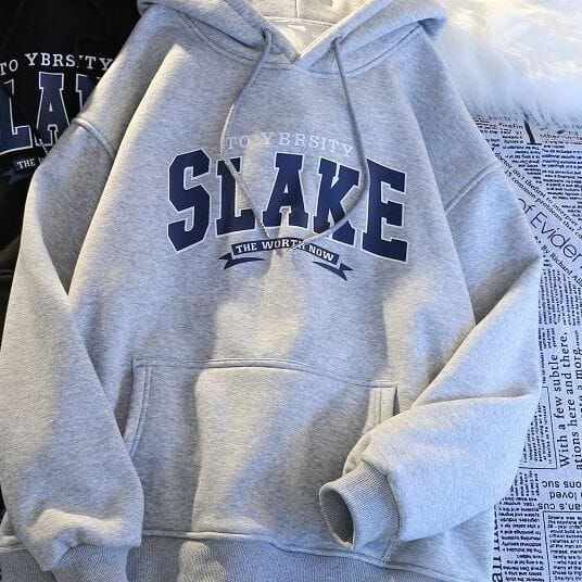 HOODIE "SLAKE" - Shyrz - streetwear - y2k - casual - vanilla 