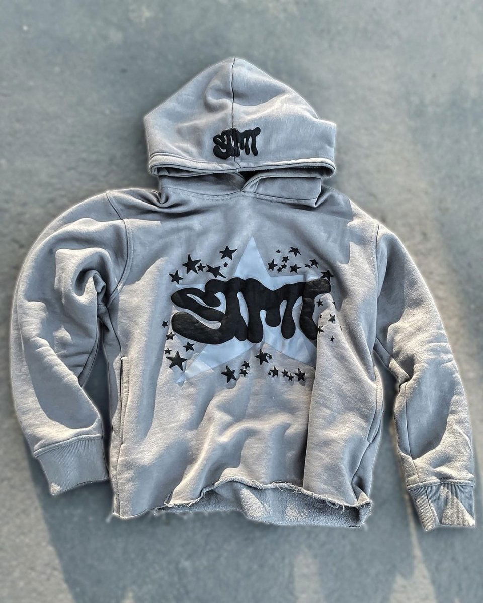 HOODIE "STMT" - Shyrz - streetwear - y2k - casual - vanilla 