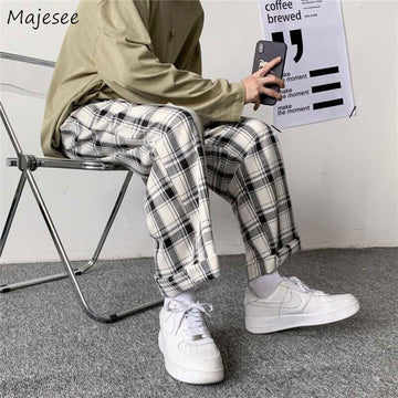 PANTALON HOMME "TILE" LARGE - Shyrz - streetwear - y2k - casual - vanilla 