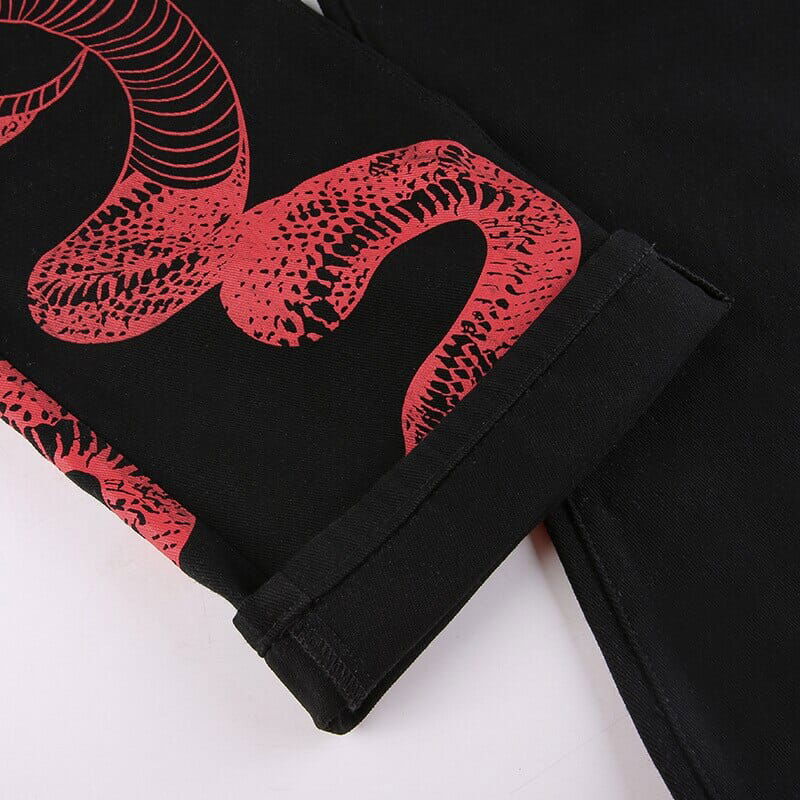 PANT "DRAGON" - Shyrz - streetwear - y2k - casual - vanilla 