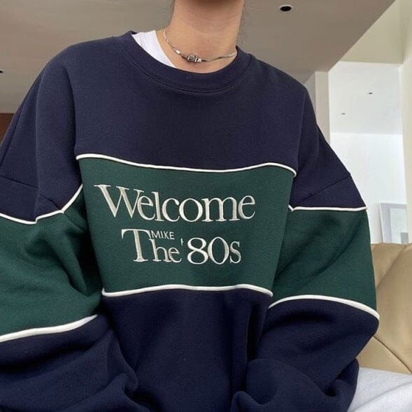 SWEATSHIRT "80's" - Shyrz - streetwear - y2k - casual - vanilla 