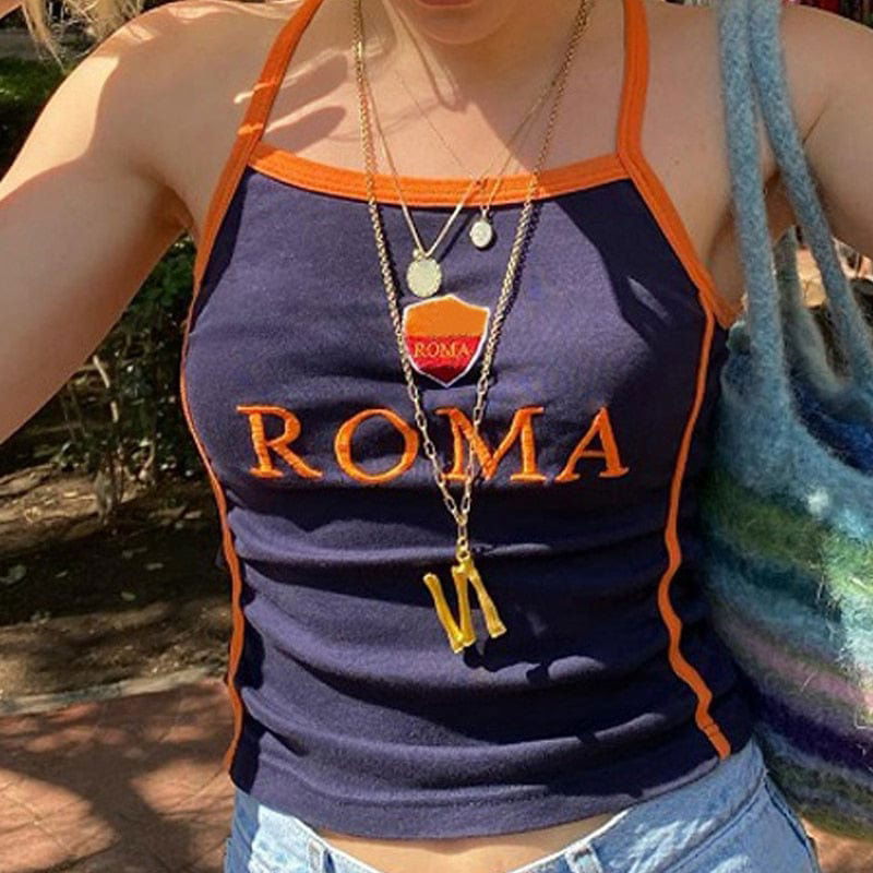 TOP "ROMA" - Shyrz - streetwear - y2k - casual - vanilla 